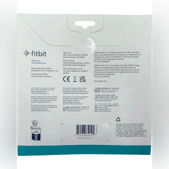 New in Box Fitbit Infinity Band Versa 3 Pink Sand Wristwatch Band Strap 24mm